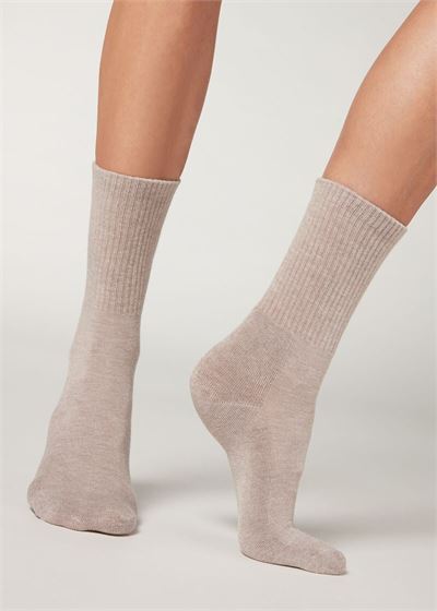 Kum Kaşmir Soket Çorap